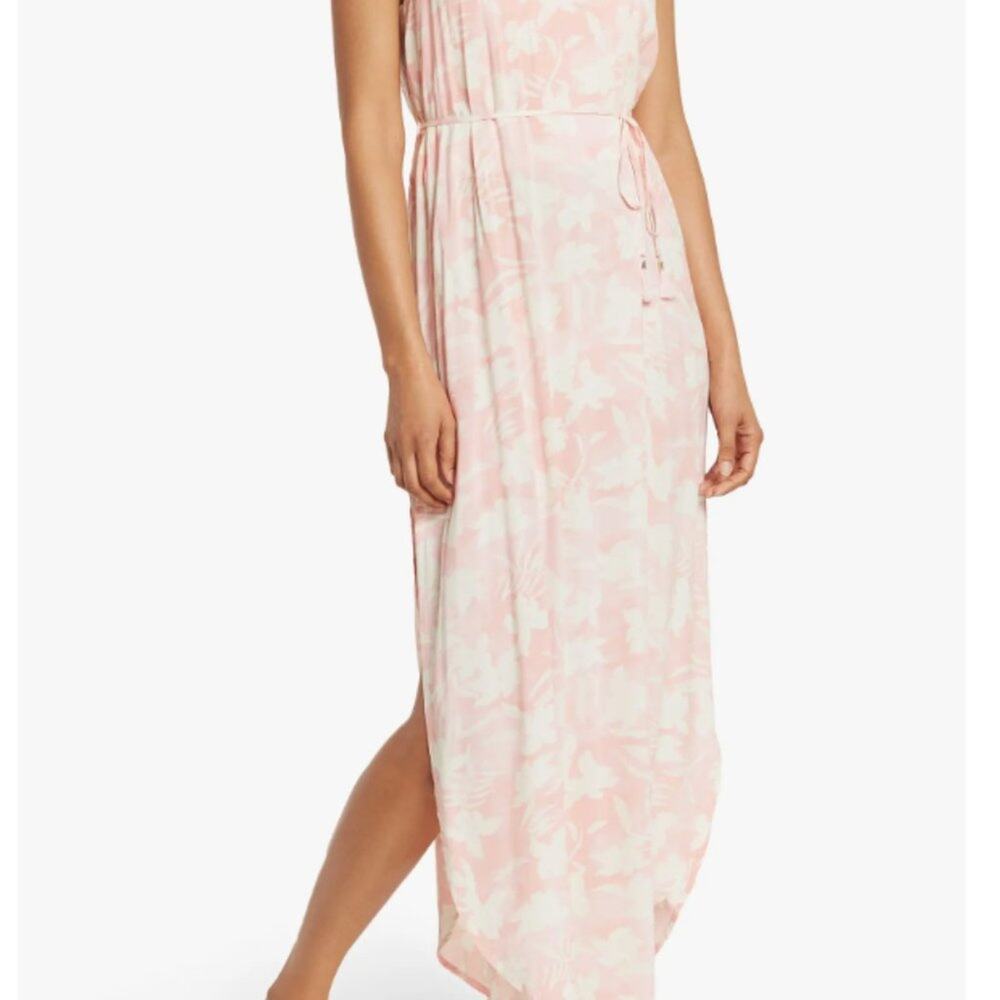 L Space Nicola Pink Floral Cover Up Dress - Picture 2 of 5